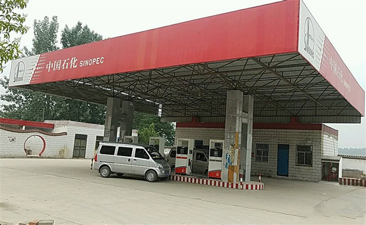 天津加油站钢结构网架案例5