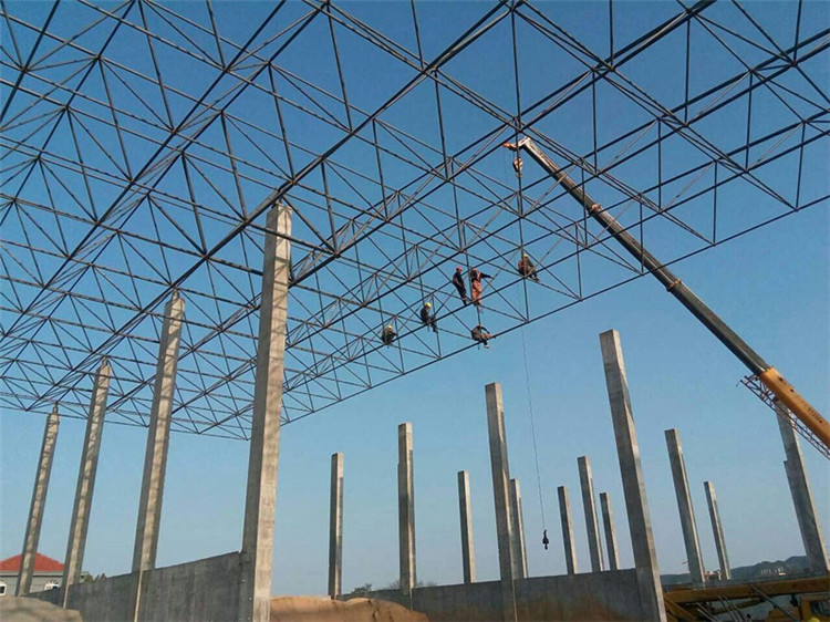 天津加气站钢结构网架案例10